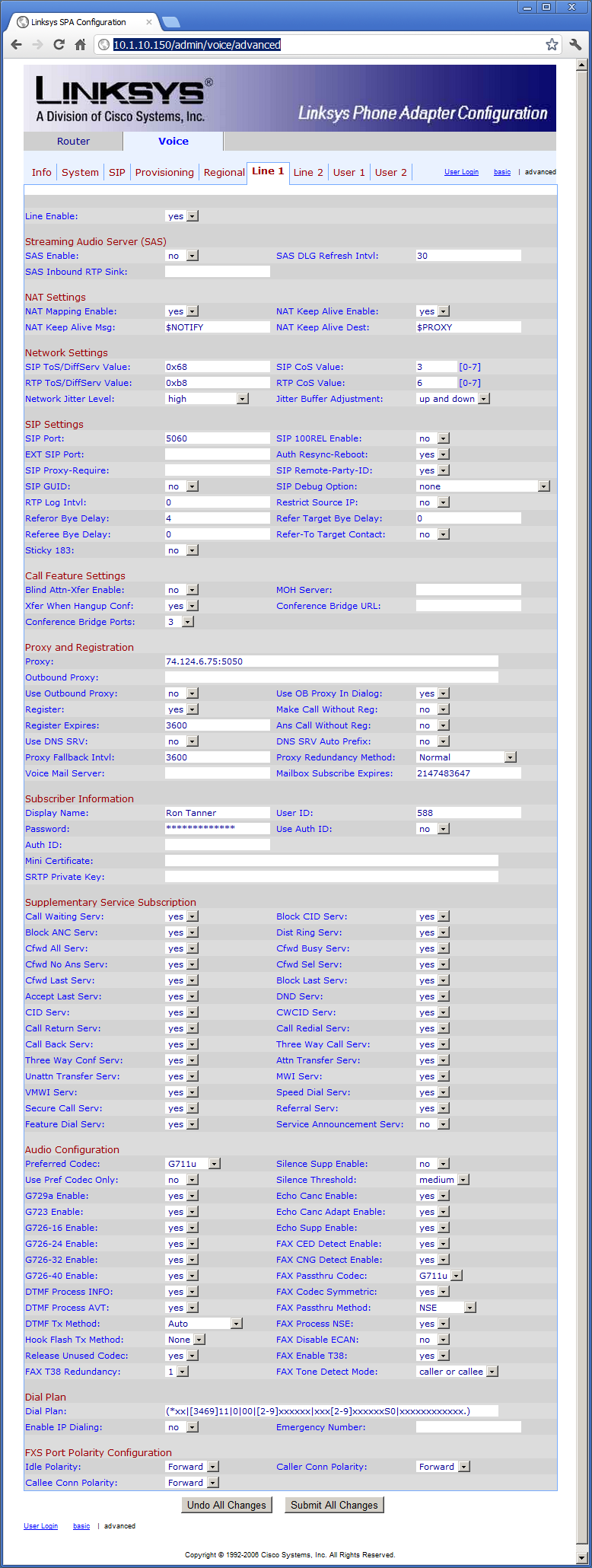 Linksys Configuration 2