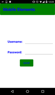 Mobile Elements - Login