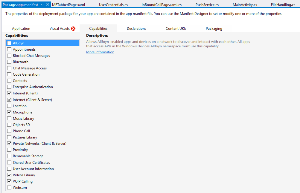 Mobile Elements - UWP Outbound Calls 2