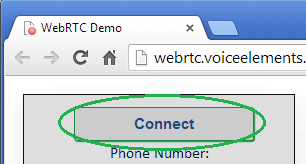 WebRTC Demo - Connect