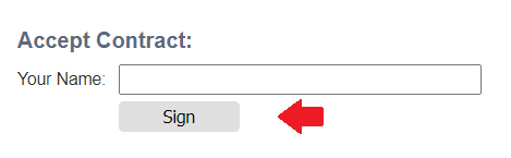 Screenshot - Customer Portal Dashboard Account - Sign Contract