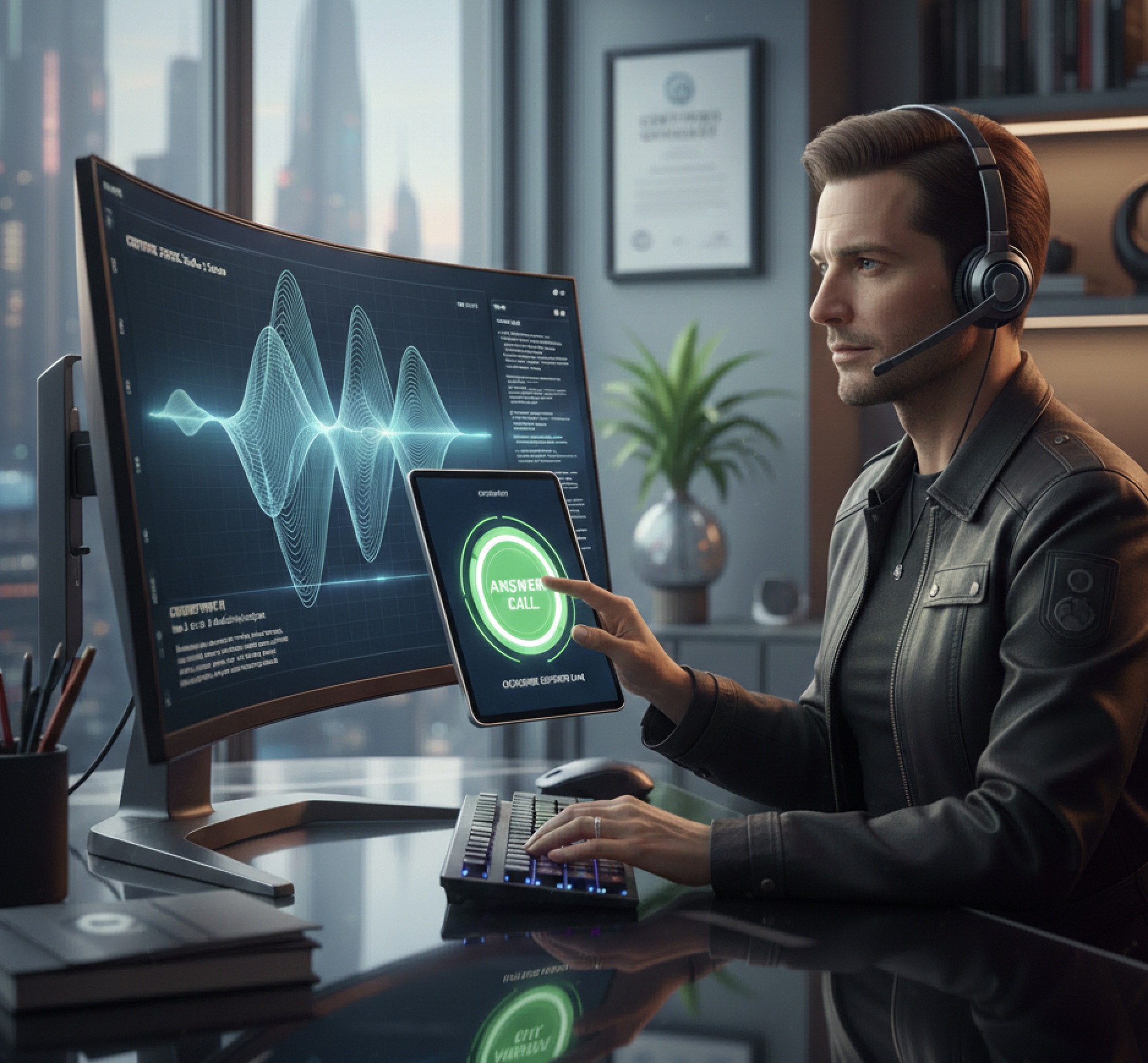 Build any phone or sms app with Voice Elements.